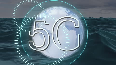 5G Technology Globe with Digital Network Concept