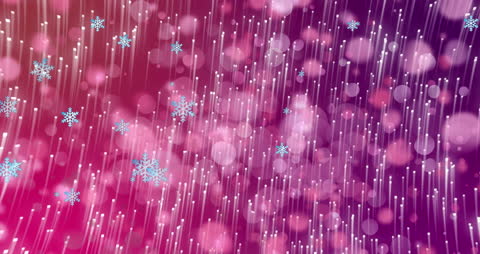 Dynamic Winter Snowflakes on Magical Light Background