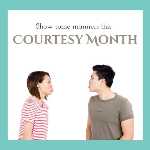 frustrated asian couple emphasizing manners with playful teasing - Download Free Stock Templates Pikwizard.com