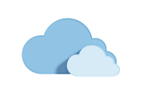 Blue Cloud Icons on Transparent Background for Technology Projects - Download Free Stock Videos Pikwizard.com