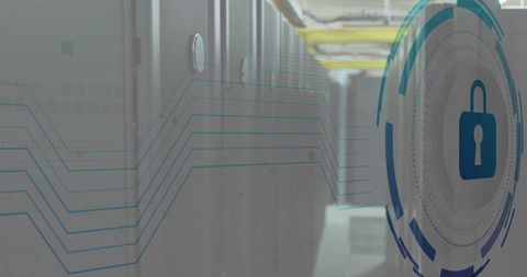 Cybersecurity and data protection in modern server room