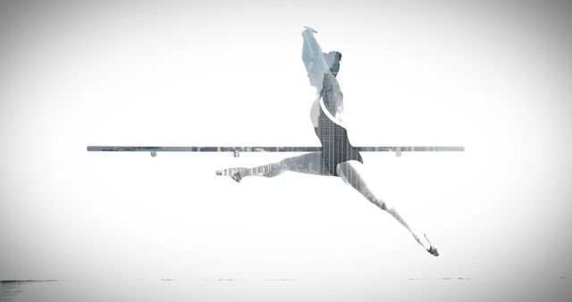 Ballet Dancer Performing in Urban Cityscape Double Exposure - Download Free Stock Images Pikwizard.com