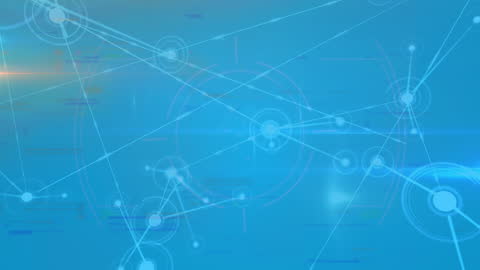 Digital Network Connections and Data Flow Visualization