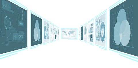 Futuristic Digital Screens with Data Panels on Transparent Background - Download Free Stock Videos Pikwizard.com