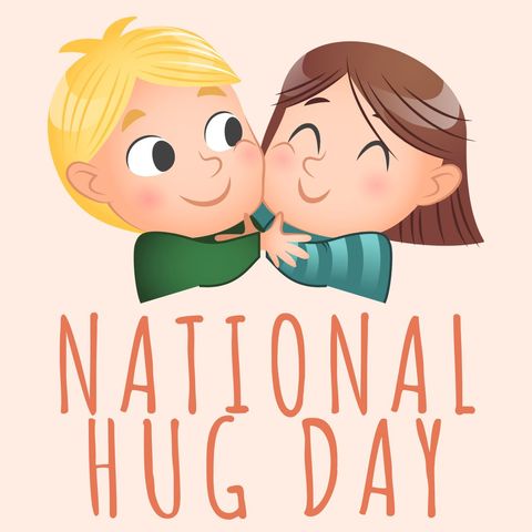celebrating national hug day with cute animated characters - Download Free Stock Templates Pikwizard.com