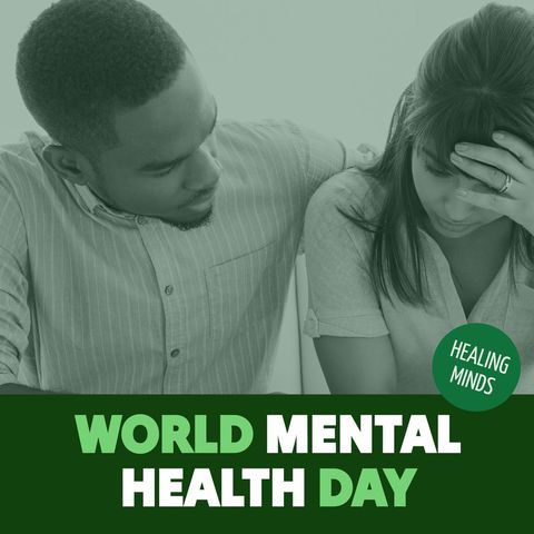 world mental health day support and awareness concept - Download Free Stock Templates Pikwizard.com