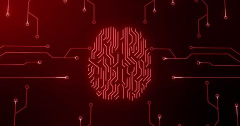 Futuristic Digital Brain with Glowing Circuitry - Download Free Stock Images Pikwizard.com