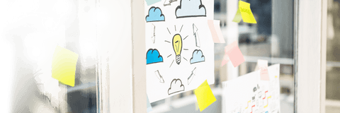 Innovative concepts on transparent office wall