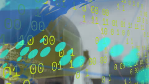 Animated Global Finance and Data Visualization Concept