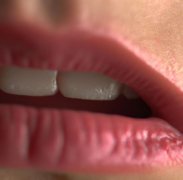 Close-up of Lips with Natural Pink Color and Light Texture - Download Free Stock Images Pikwizard.com