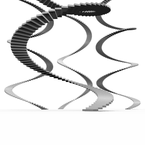 abstract spiral staircase design on transparent background - Download Free Stock Videos Pikwizard.com