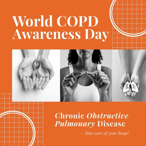 World COPD Awareness Day Concept with Health Symbols - Download Free Stock Templates Pikwizard.com