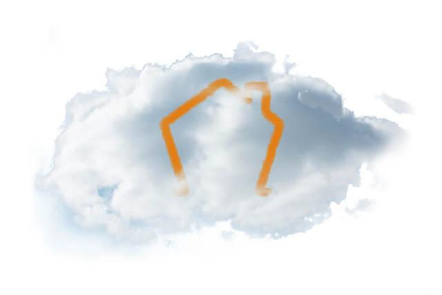 Transparent Cloud with House Symbol Illustration, Digital Architecture Concept - Download Free Stock Videos Pikwizard.com