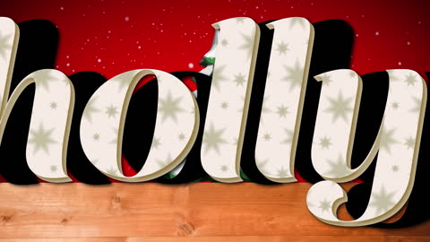 Snow Falling on Revolving Festive Fir Tree