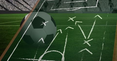 Soccer strategy with game tactics digital display