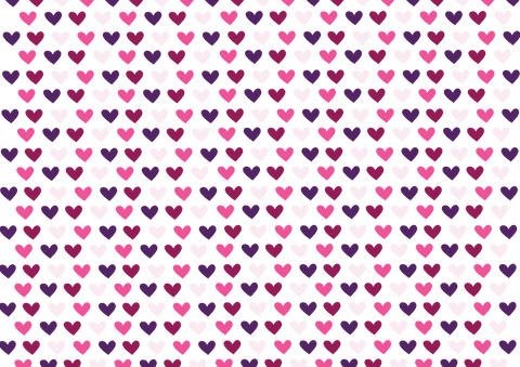 Vibrant Repeating Hearts Creative Pattern on Transparent - Download Free Stock Videos Pikwizard.com