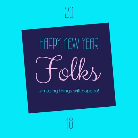 Festive New Year Greetings Card with Bold Typography - Download Free Stock Templates Pikwizard.com