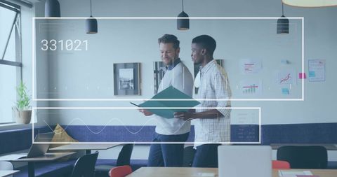 Diverse professionals collaborating on financial data analytics