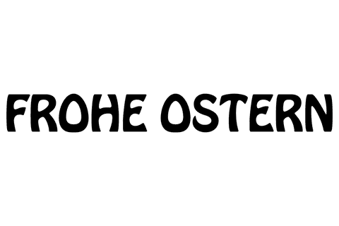 Transparent Frohe Ostern Text Design for Easter Celebrations - Download Free Stock Videos Pikwizard.com