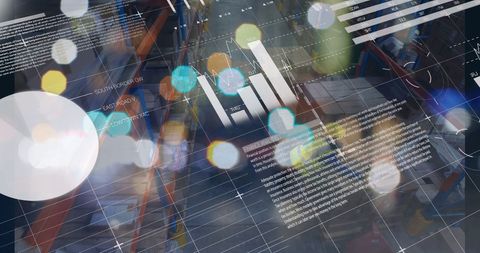 Digital Financial Analysis Over Warehouse Operatives - Download Free Stock Images Pikwizard.com