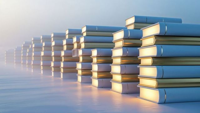 Luxurious gilded hardcovers in reflective minimalist style