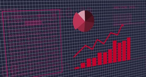 Futuristic Data Visualization Grid with Chart and Graph - Download Free Stock Images Pikwizard.com