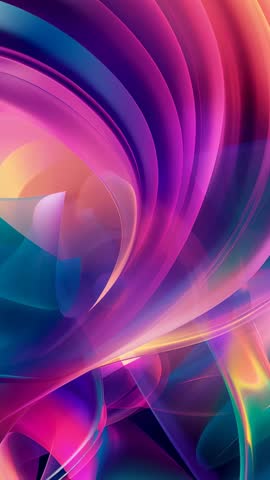Vertical neon swirl animation spiraling diagonal layers in purple teal gradient loop
