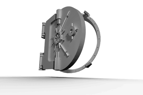 digital safe door illustration on transparent background - Download Free Stock Videos Pikwizard.com