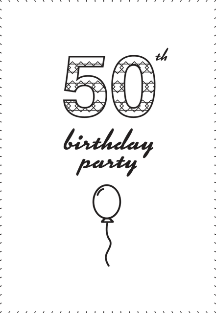 Transparent Digital Illustration of 50th Birthday Card with Patterned Numbers - Download Free Stock Videos Pikwizard.com