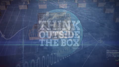 Digital Innovation Think Outside the Box Concept