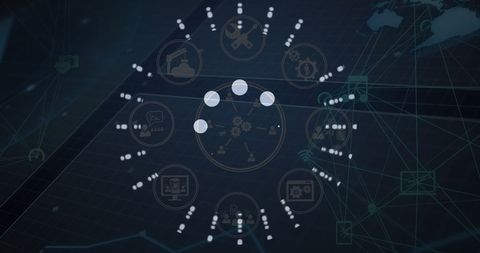 Global Data Network with Business and Digital Interface - Download Free Stock Images Pikwizard.com