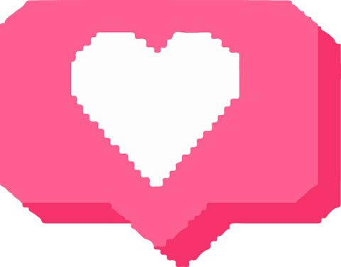 transparent heart in pixelated speech bubble design element - Download Free Stock Videos Pikwizard.com