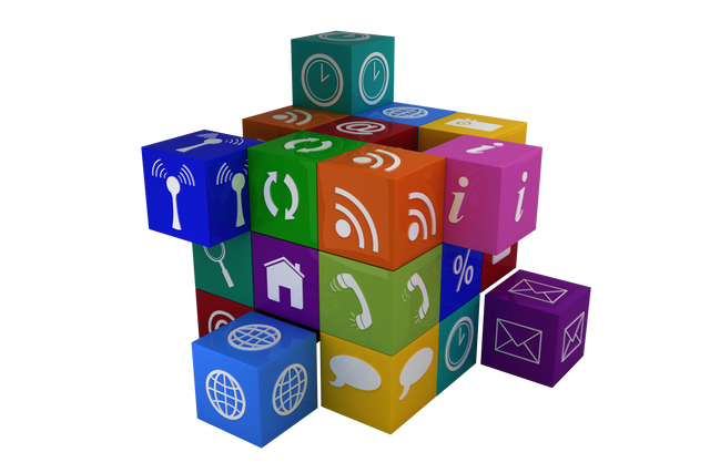 Transparent Vector Cubes with Digital Communication Icons for Networking Concepts - Download Free Stock Videos Pikwizard.com