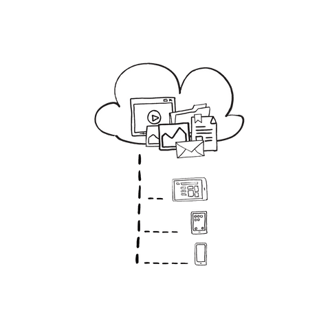 Transparent Illustration of Digital Cloud Data Storage Networking - Download Free Stock Videos Pikwizard.com