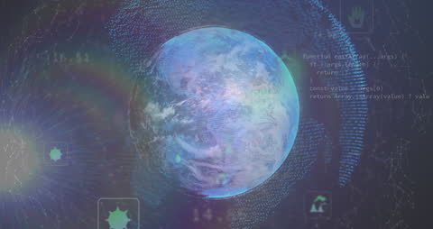 Digital Globe with Dynamic Data Overlays in Virtual Space