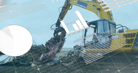 Data Analytics Overlapping Scrap Yard Scene for Waste Management Insights