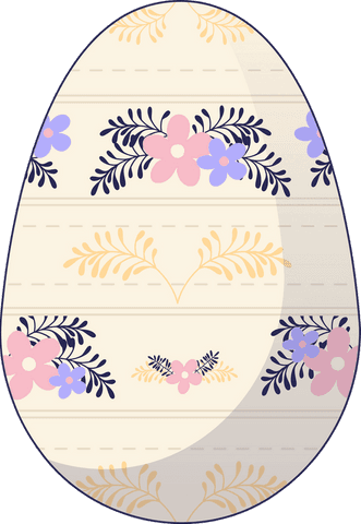 floral motif decorative egg with transparency - Download Free Stock Videos Pikwizard.com