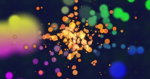 Vibrant Abstract Bokeh with Glowing Orange Spots - Download Free Stock Images Pikwizard.com