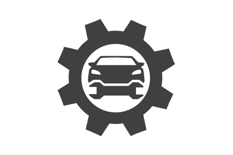 transparent cogwheel with car and spanner vector icon - Download Free Stock Videos Pikwizard.com