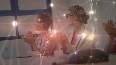 Innovative Networking Concept with Focused Business Team