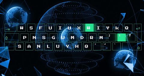 Global Data Processing with Virtual Interface Technology Theme - Download Free Stock Images Pikwizard.com