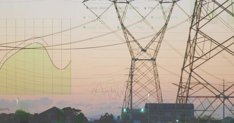 Data Processing Over Cityscape Depicting Business Technology - Download Free Stock Images Pikwizard.com