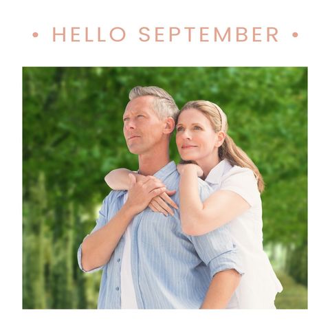 Romantic Mature Couple Embracing in Lush Garden - Download Free Stock Templates Pikwizard.com
