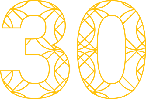 Yellow 30 with Intricate Pattern on Transparent Background - Download Free Stock Videos Pikwizard.com