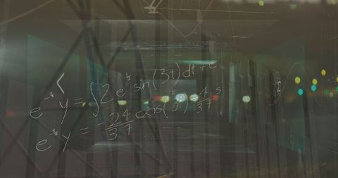 Mathematical Equations on Translucent Digital Interface
