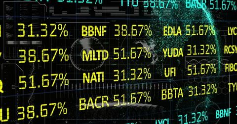 Futuristic Stock Market Ticker Display with Global Data Analytics - Download Free Stock Images Pikwizard.com