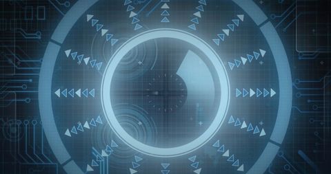 Futuristic Data Processing Concept with Circuit Board Interface - Download Free Stock Images Pikwizard.com