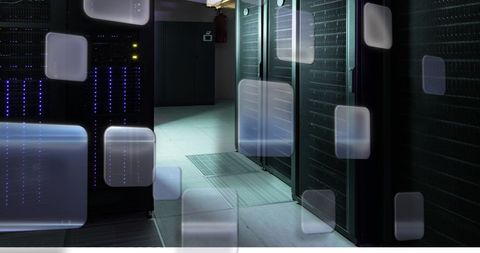 Digital interface overlays in server room environment