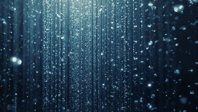 Glowing Luminescent Droplets with Bokeh Effect