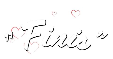 Romantic Finis Text with Floating Hearts - Download Free Stock Images Pikwizard.com